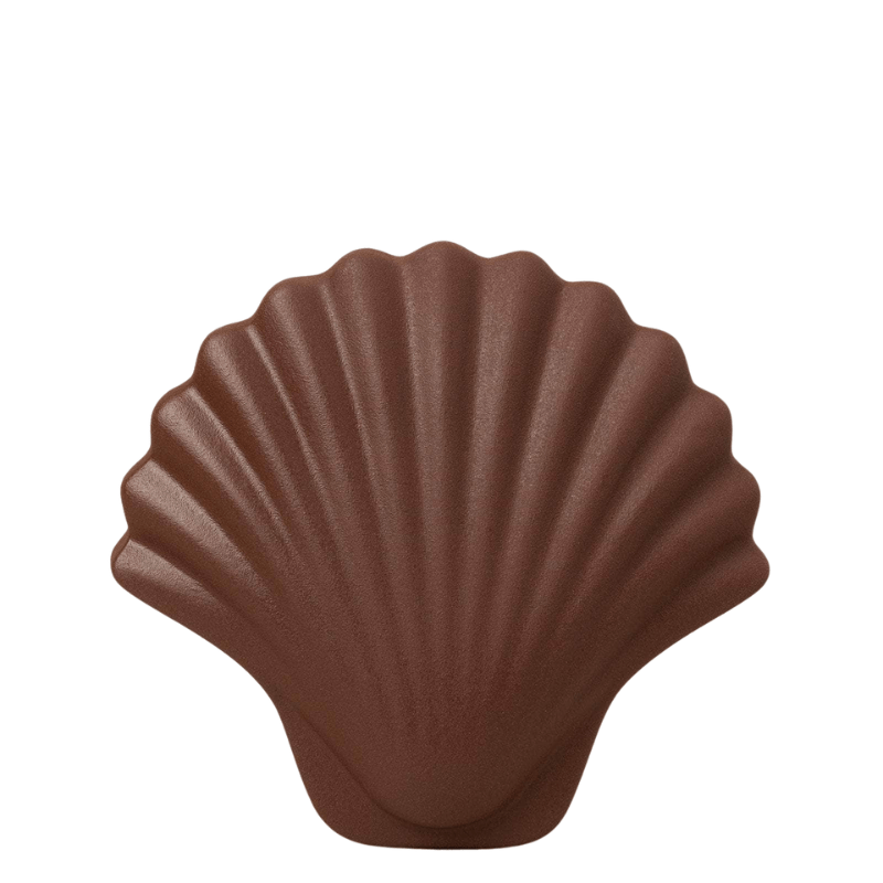 Dark Brown Seashell Vase