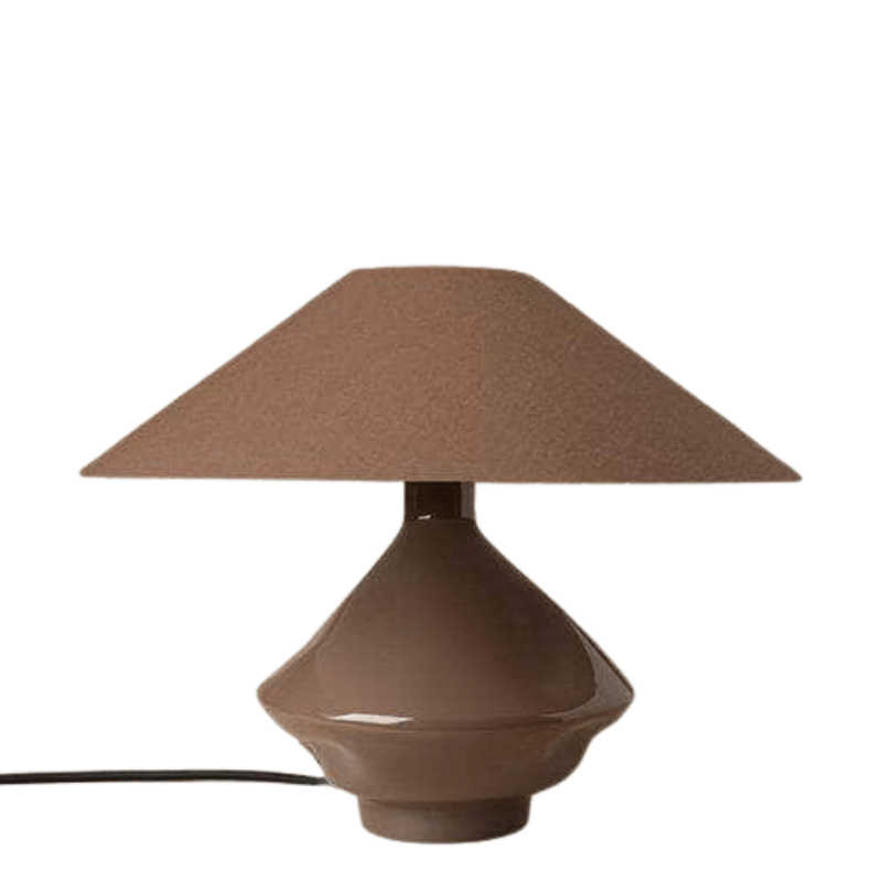 Brown Conical Glass Lamp