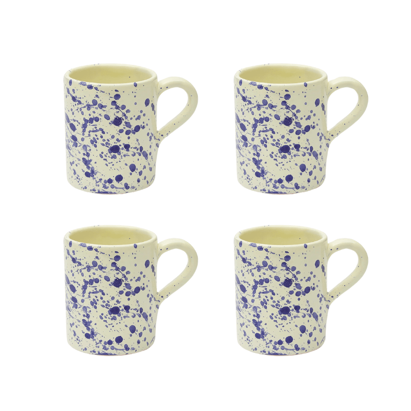 Blueberry Coffee Mug Set | 4 Pieces