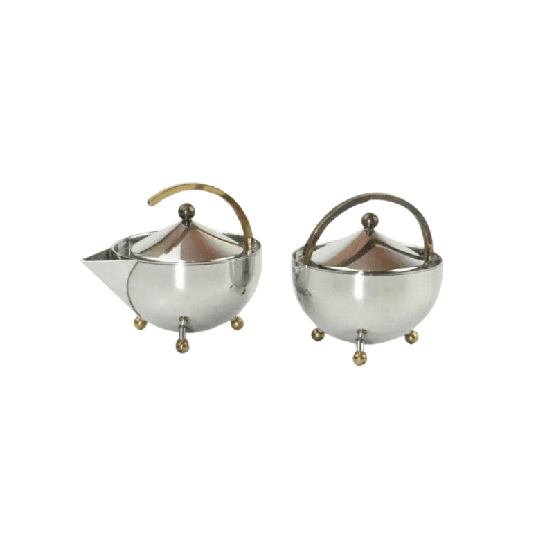 Danish Sugar Bowl and Creamer