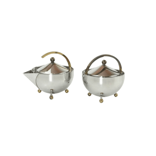 Danish Sugar Bowl and Creamer