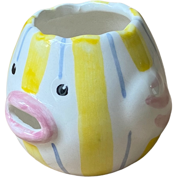 Yellow Striped Chick Egg Cup