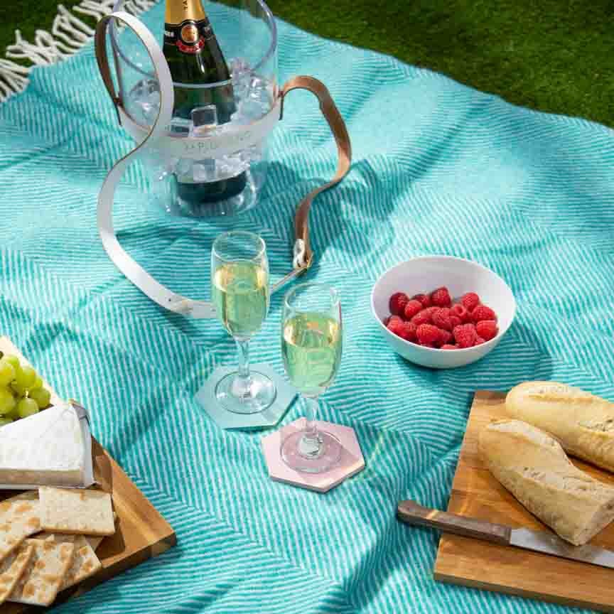 Pure New Wool Picnic Blanket - Cornish Cove