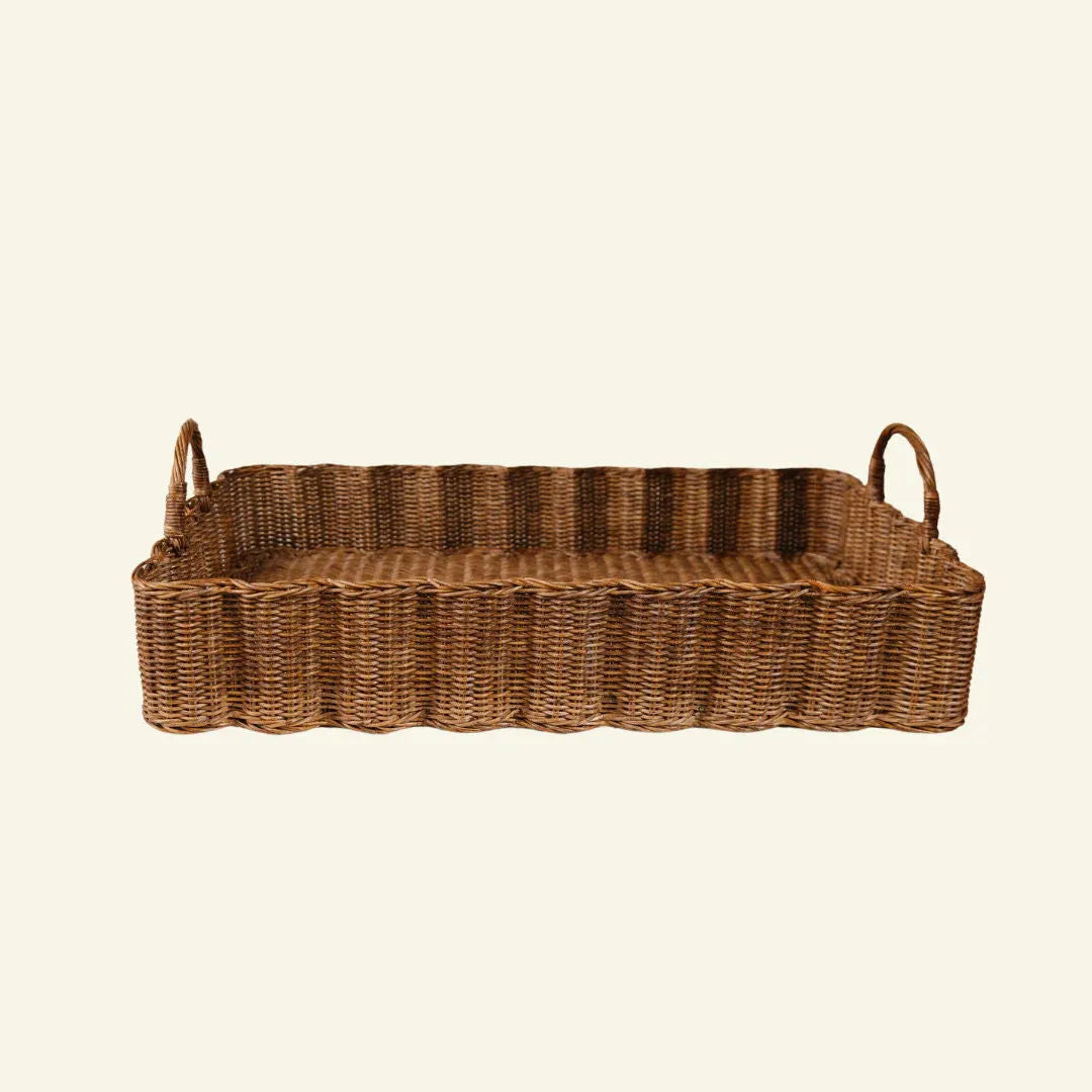 Big Wavy Tray (Teak Stained)