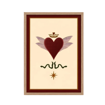Queen of Hearts art print — hand-illustrated giclée by Queen of the Rodeo