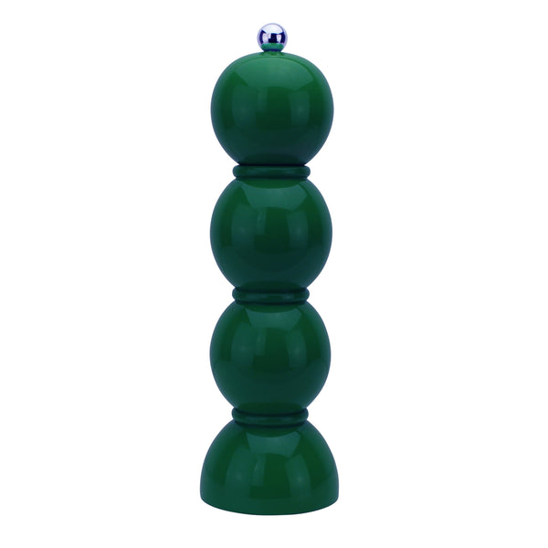 Racing Green Lacquer Bobbin Salt or Pepper Mill - Addison Ross Ltd UK
