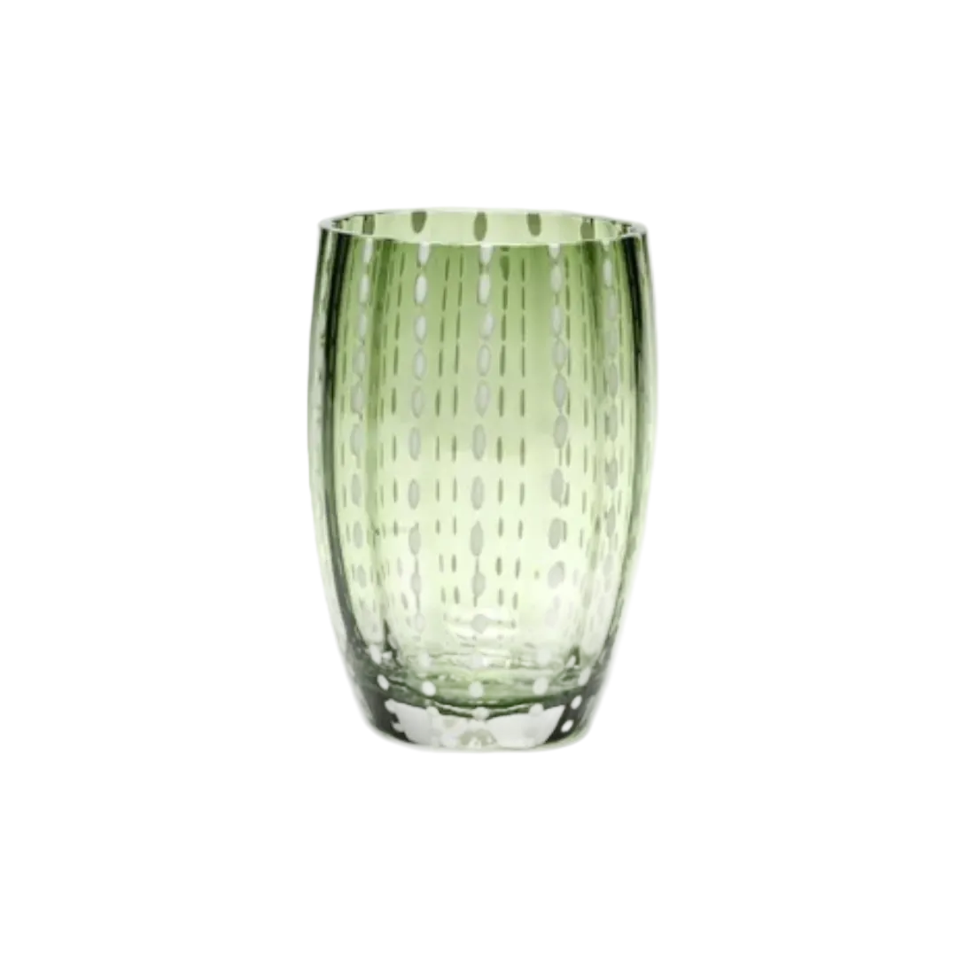Racing Green Perle Glasses - Set of Two