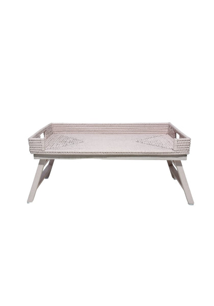 Rattan Breakfast Tray - Pink - Casa by Josephine Jenno
