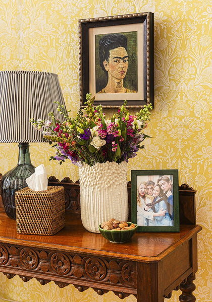 Rattan Tissue Box Cover - Brown - Casa by Josephine Jenno