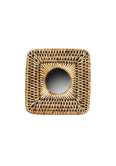 Rattan Tissue Box Cover - Brown - Casa by Josephine Jenno