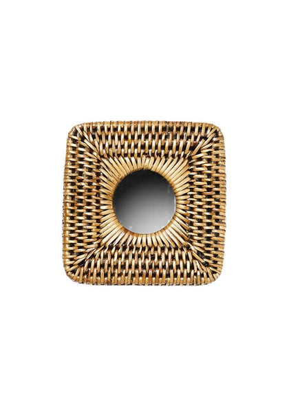 Rattan Tissue Box Cover - Brown - Casa by Josephine Jenno