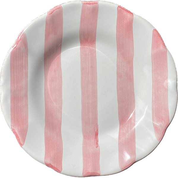 Striped Plate 21 cm – Pink