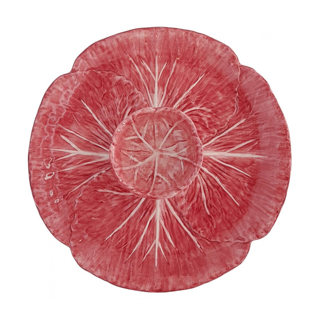 Pink Radicchio Hand-Painted Ceramic Tableware
