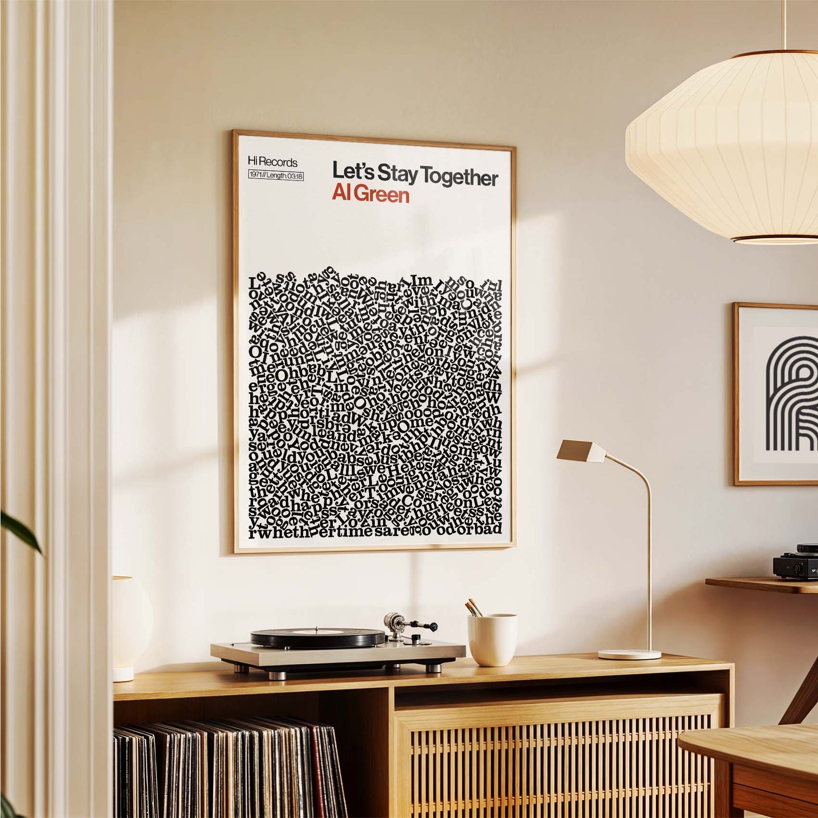 Lets Stay Together - Al Greene - Song Lyric Print