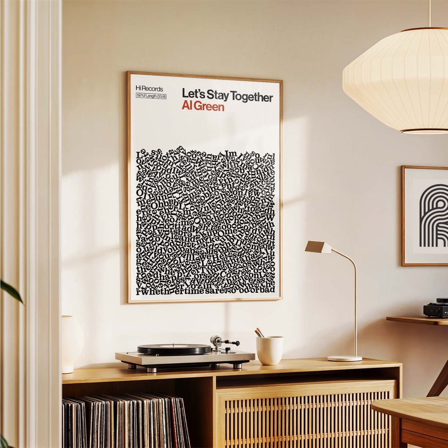 Lets Stay Together - Al Greene - Song Lyric Print