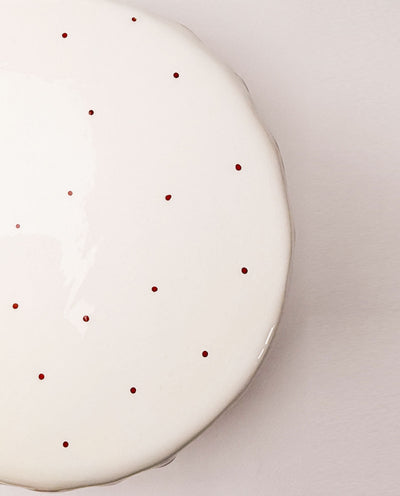 Ceramic holiday cake stand 