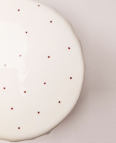 Ceramic holiday cake stand 