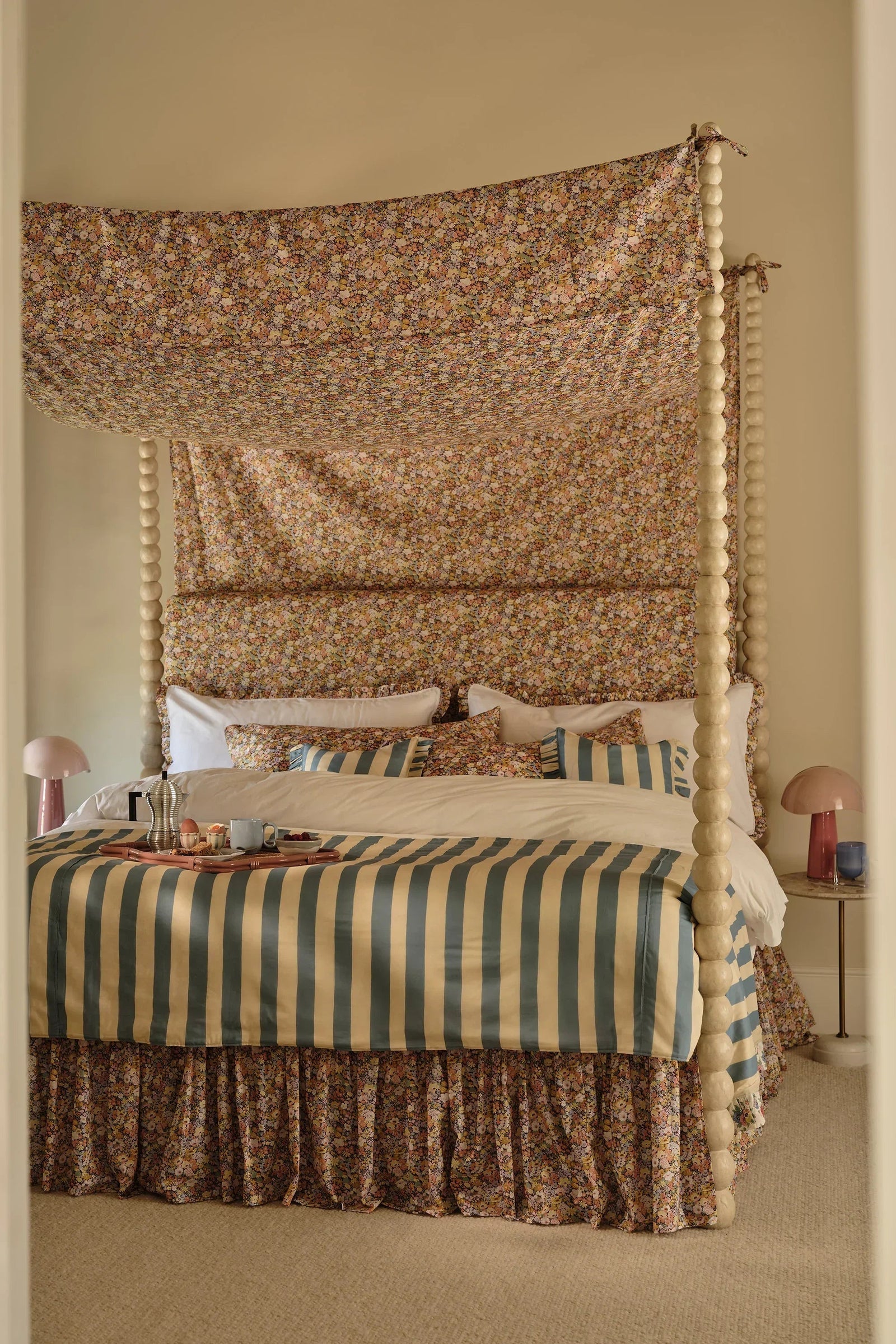 Duvet Set made with Liberty Fabric VACATION STRIPE - Coco & Wolf