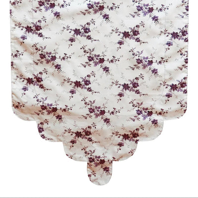 amelie luise navy floral liberty fabric bridgerton collection scalloped table runner by coco and wolf