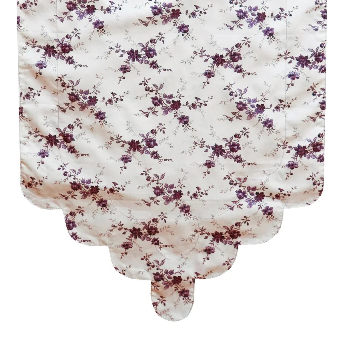amelie luise navy floral liberty fabric bridgerton collection scalloped table runner by coco and wolf