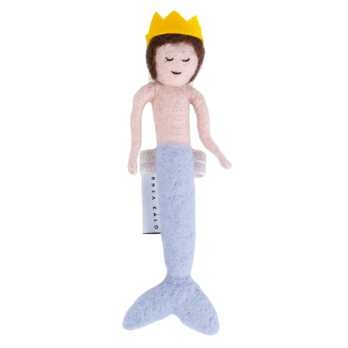 Handmade ceramic merman napkin ring by Rhea Kalo, made in Athens Greece
