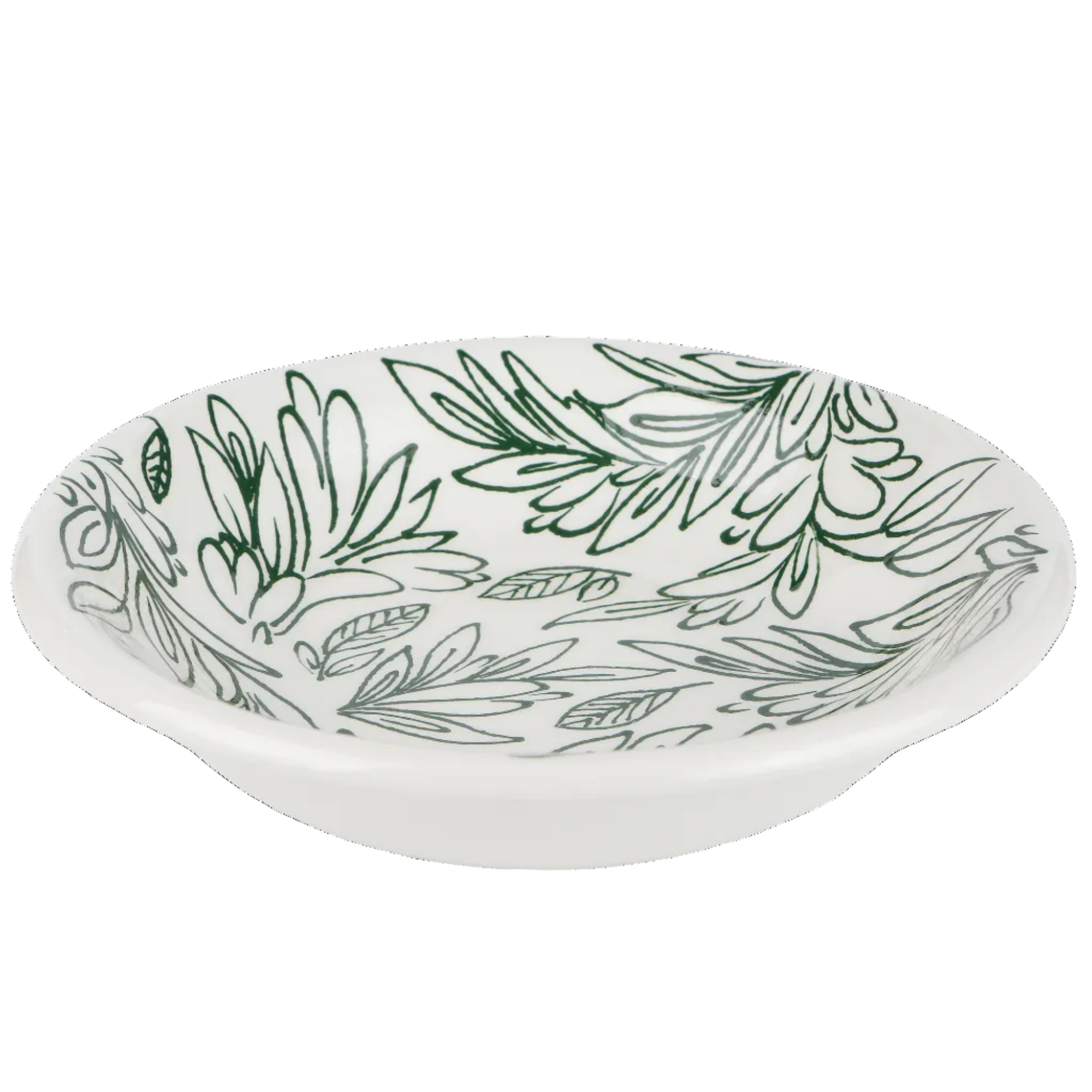 Hand-painted nature-inspired ceramic bowl, handmade in Athens by Rhea Kalo