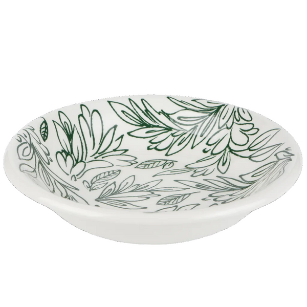 Hand-painted nature-inspired ceramic bowl, handmade in Athens by Rhea Kalo