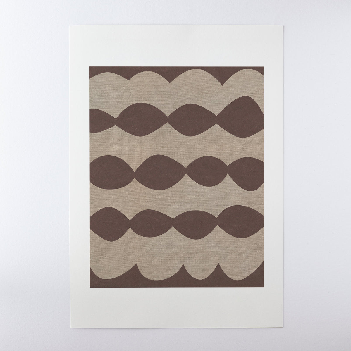 Ripple Oat/Brown Print