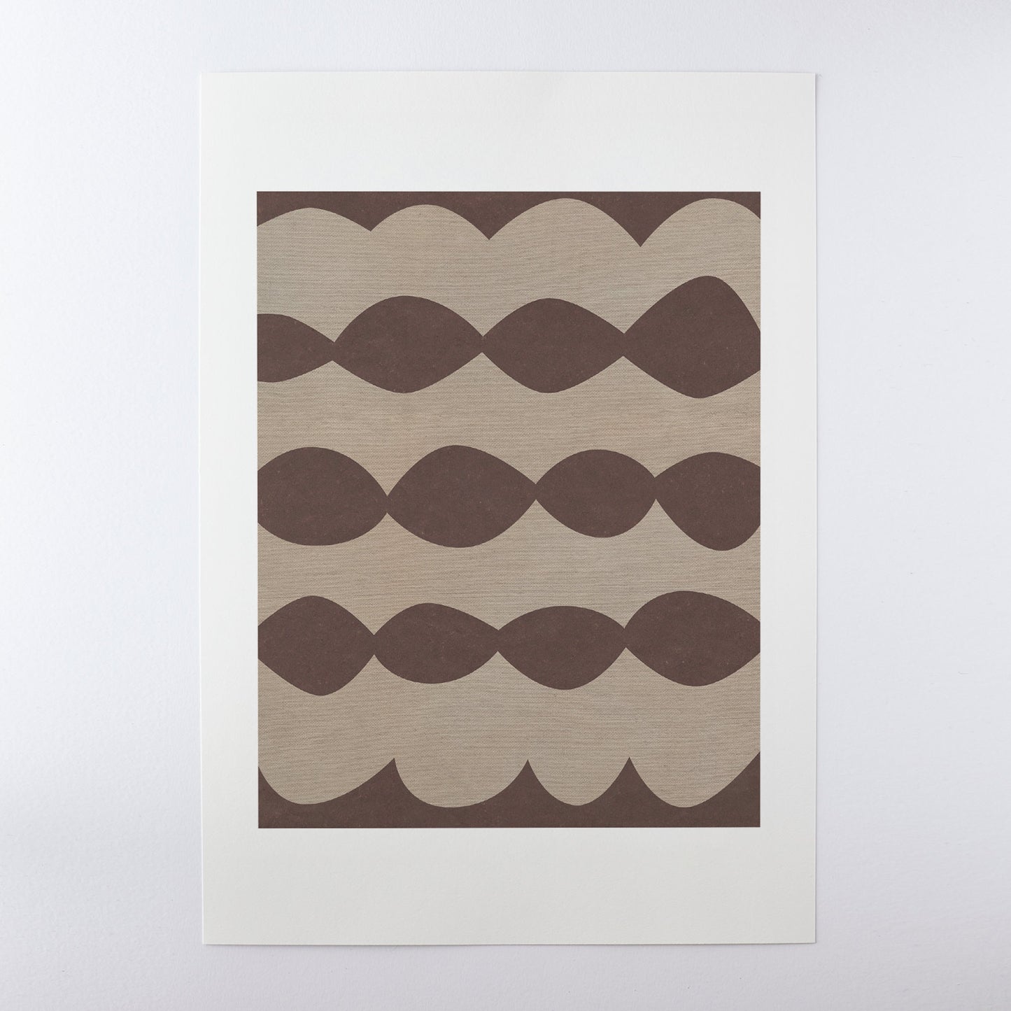 Ripple Oat/Brown Print