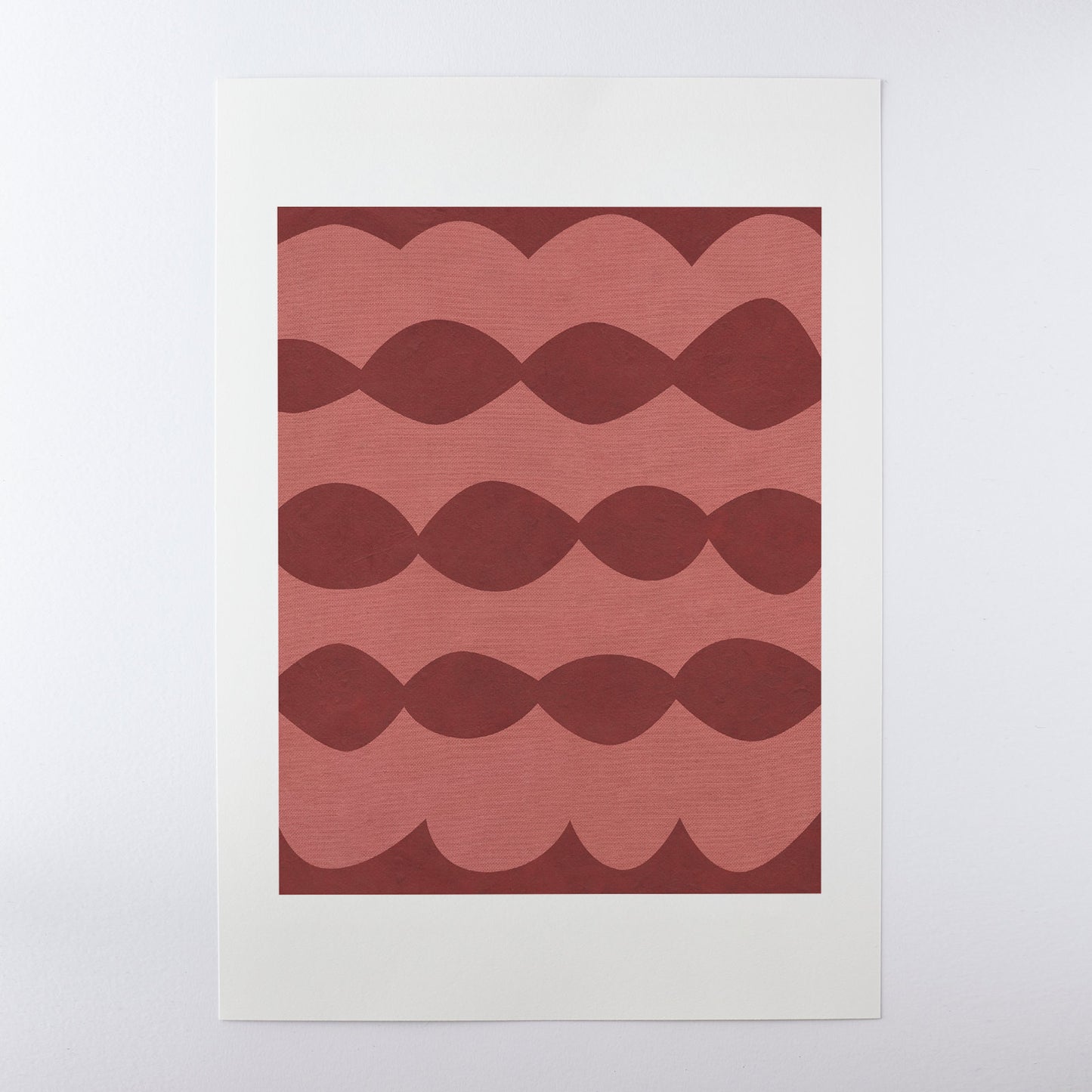 Ripple Terracotta/Red Print
