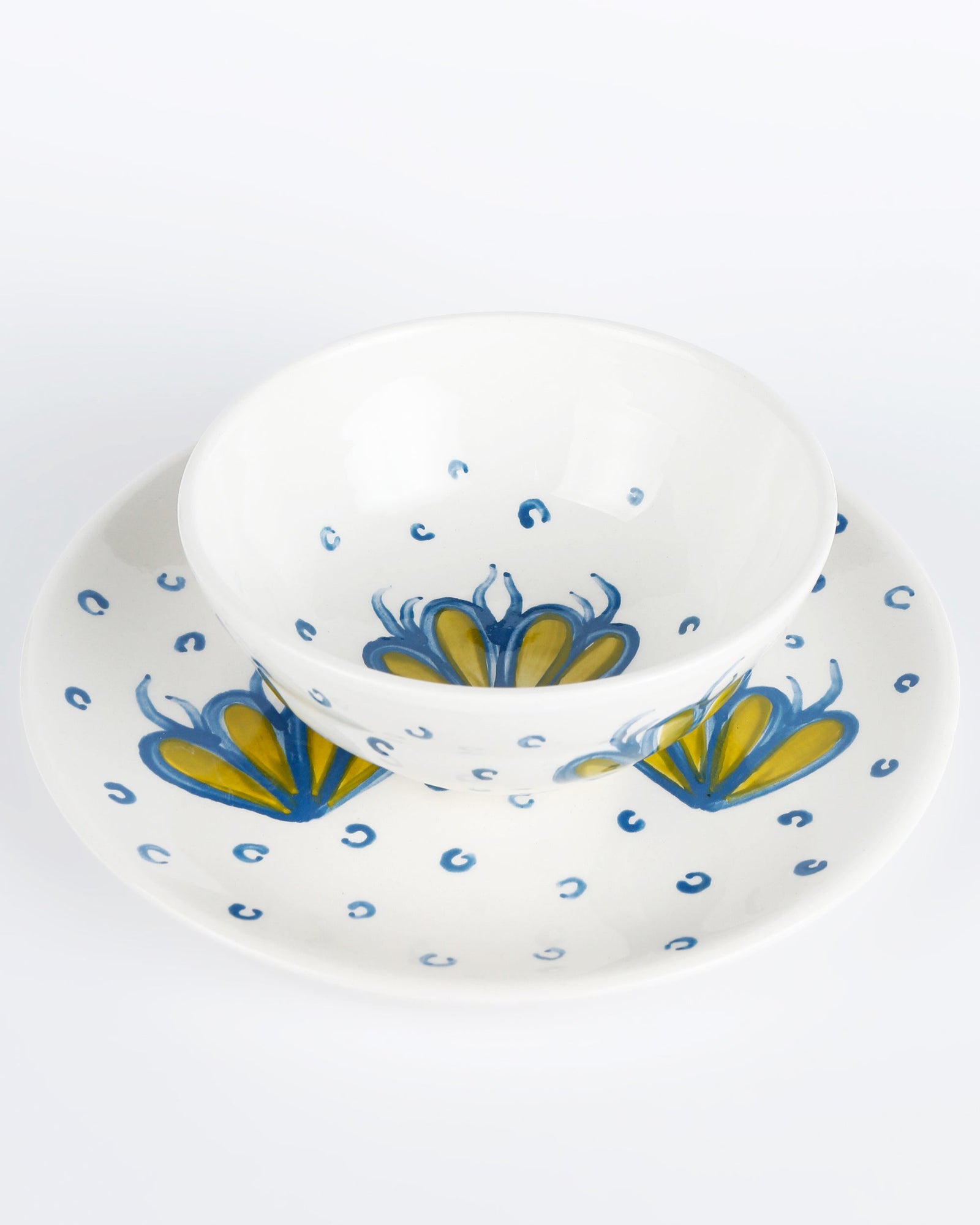 Blue Corals & Bubbles Plate