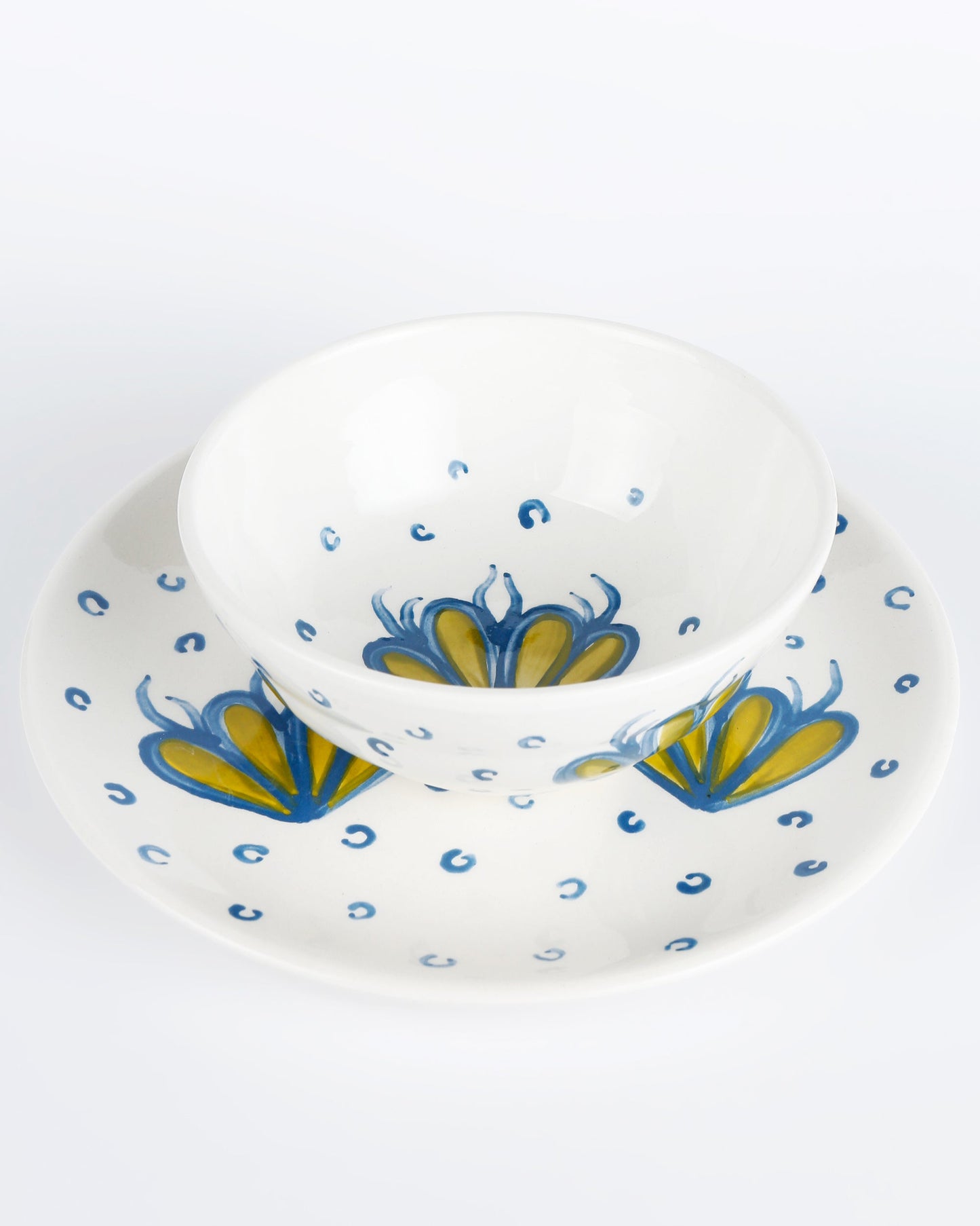 Blue Corals & Bubbles Plate