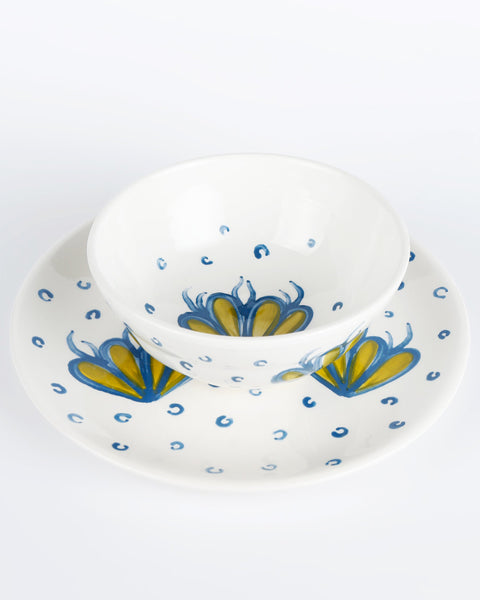 Blue Corals & Bubbles Plate