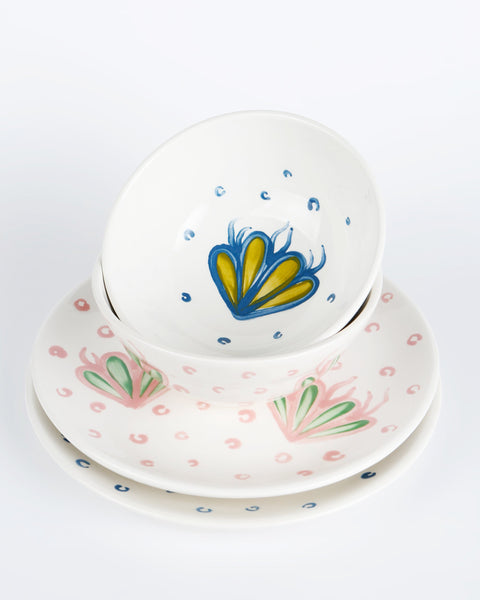 Blue Coarls & Bubbles Bowl