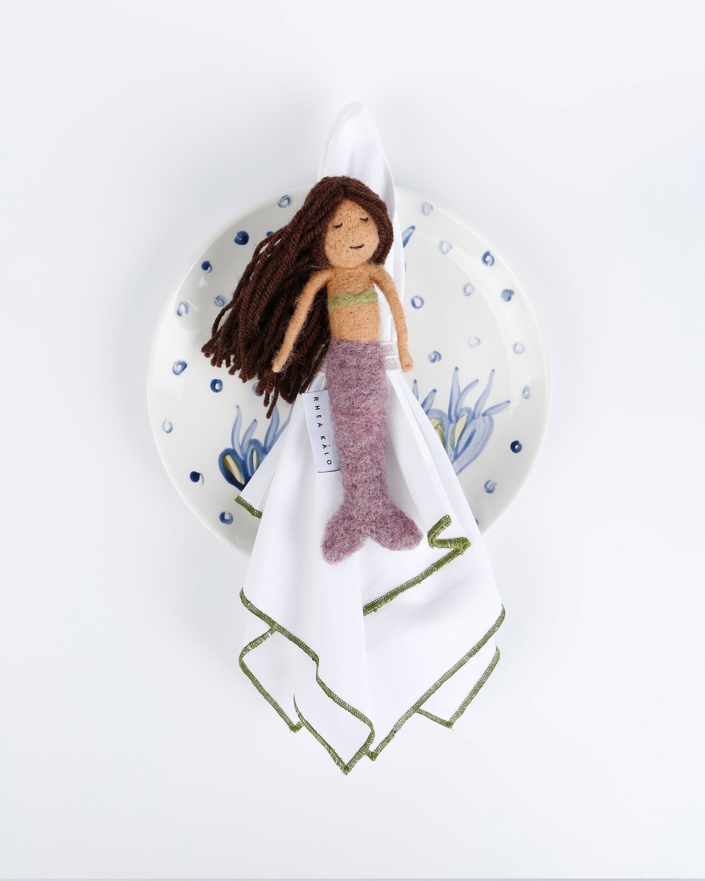 Purple mermaid napkin ring