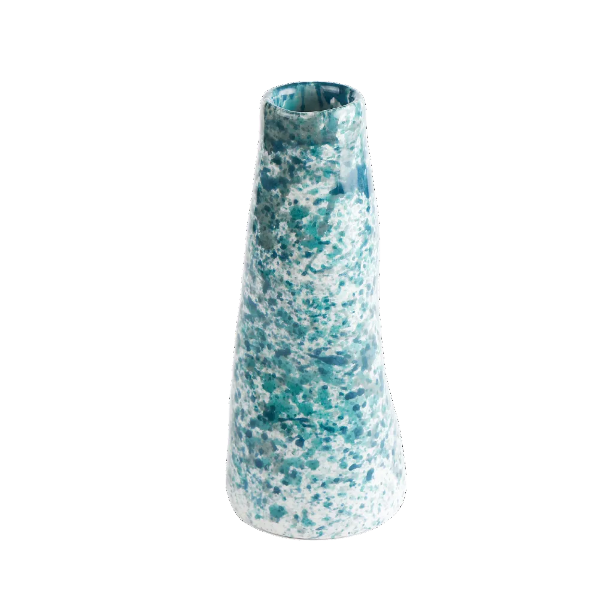 Sea Splatter Stem Vase