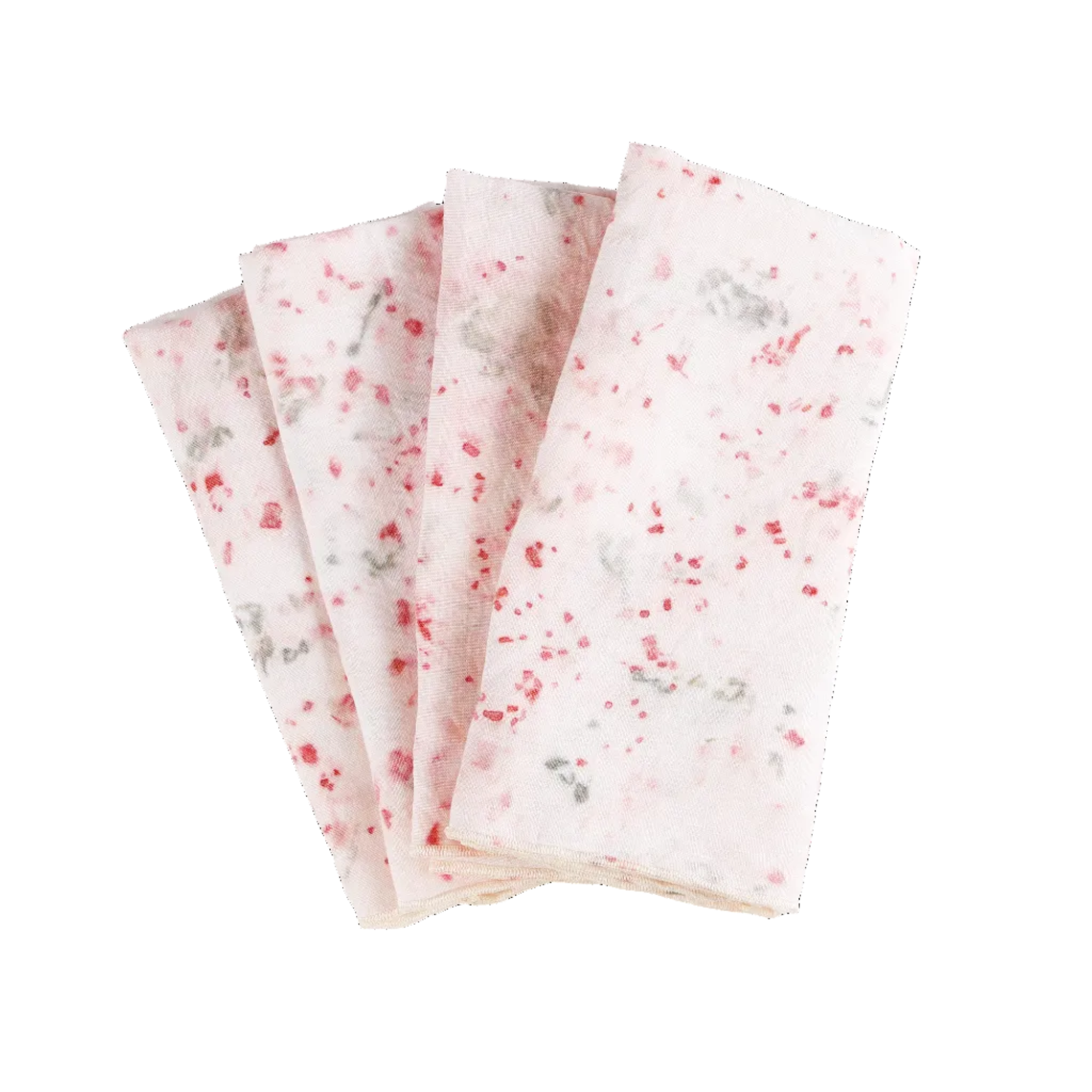 Hibiscus Splatter Linen Napkin Set