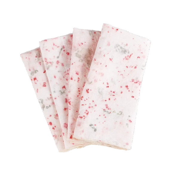 Hibiscus Splatter Linen Napkin Set