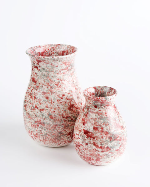 Hibiscus Splatter Vase