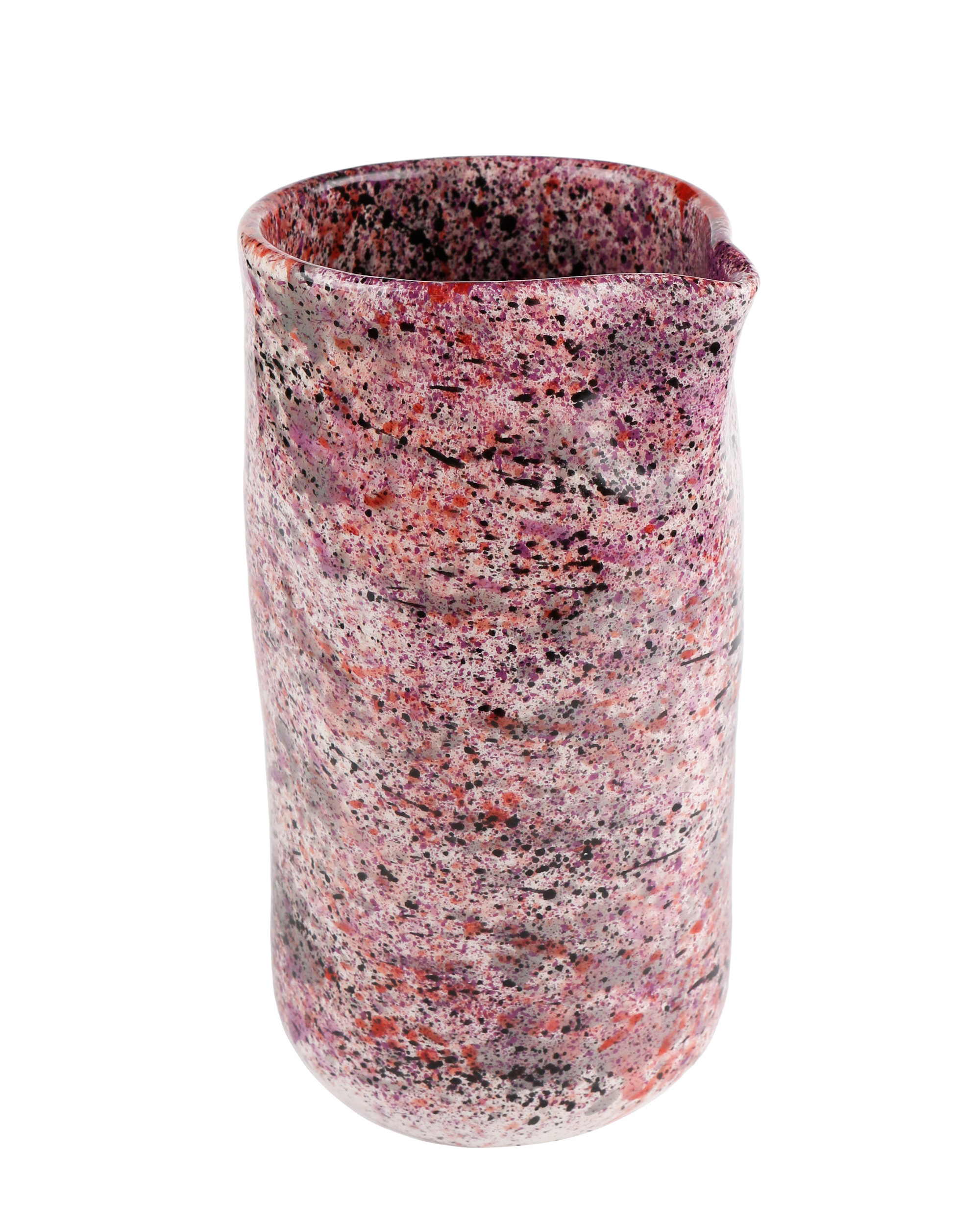 Black Rose Splatter Jug & Tumblers Set