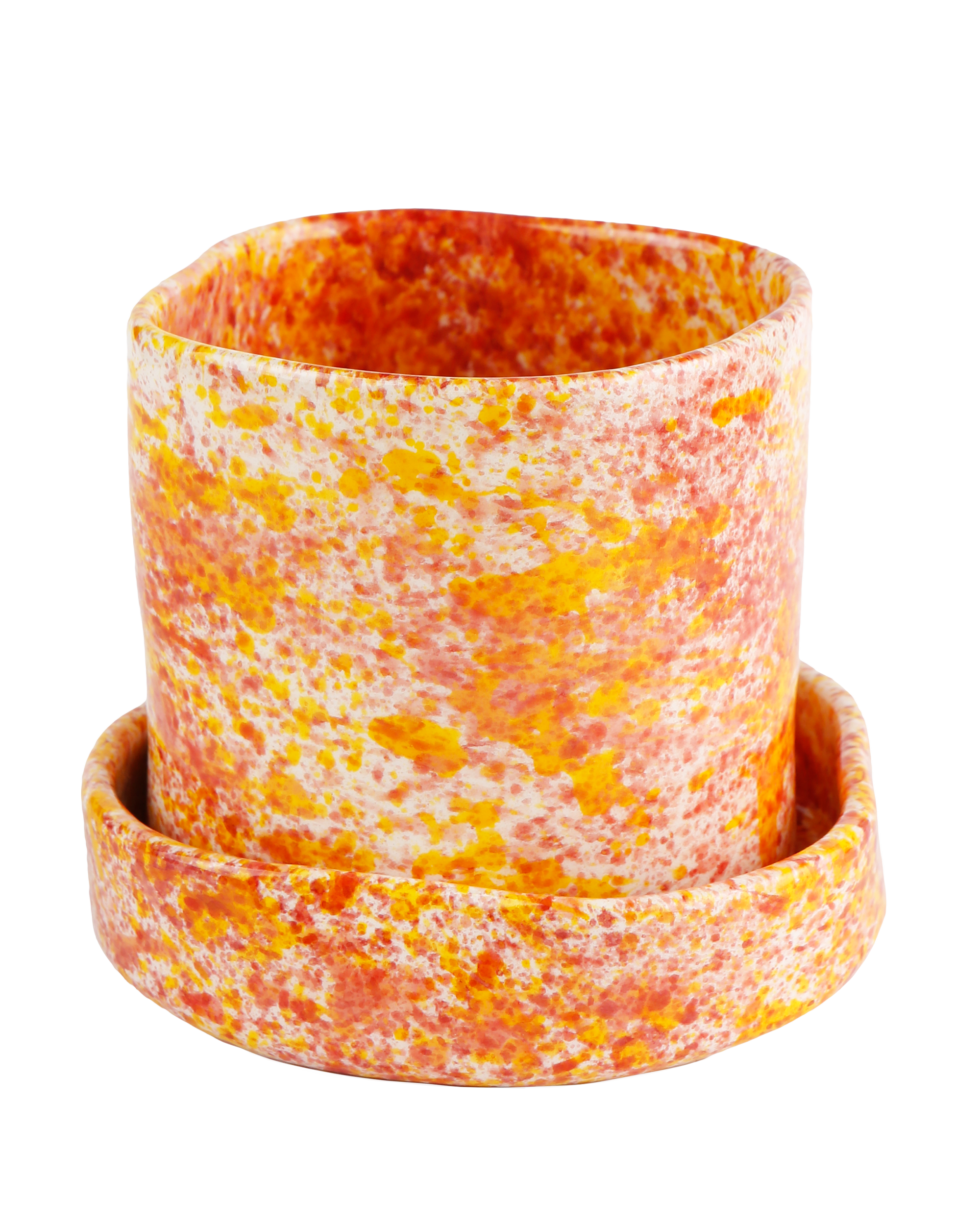 Chamomile Splatter Planter