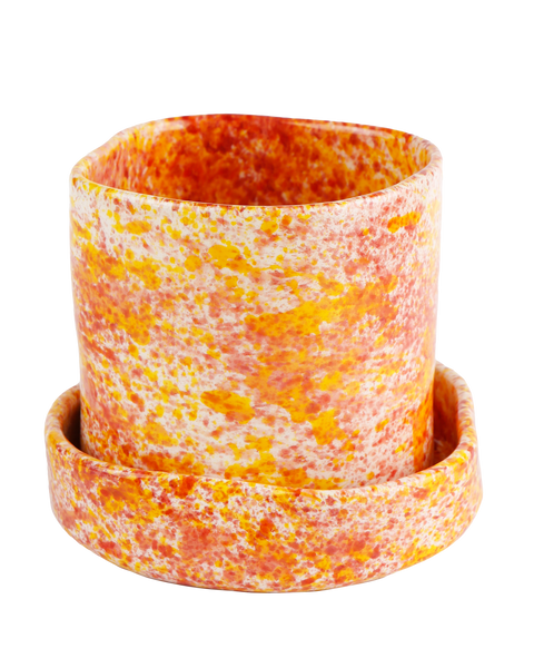 Chamomile Splatter Planter
