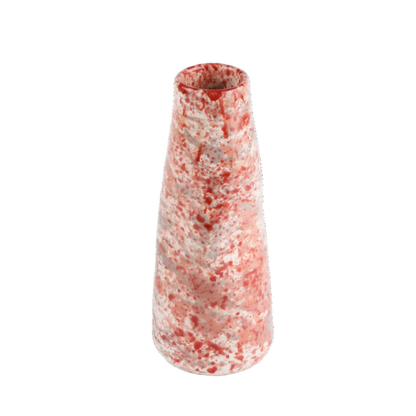 Hibiscus Splatter Stem Vase