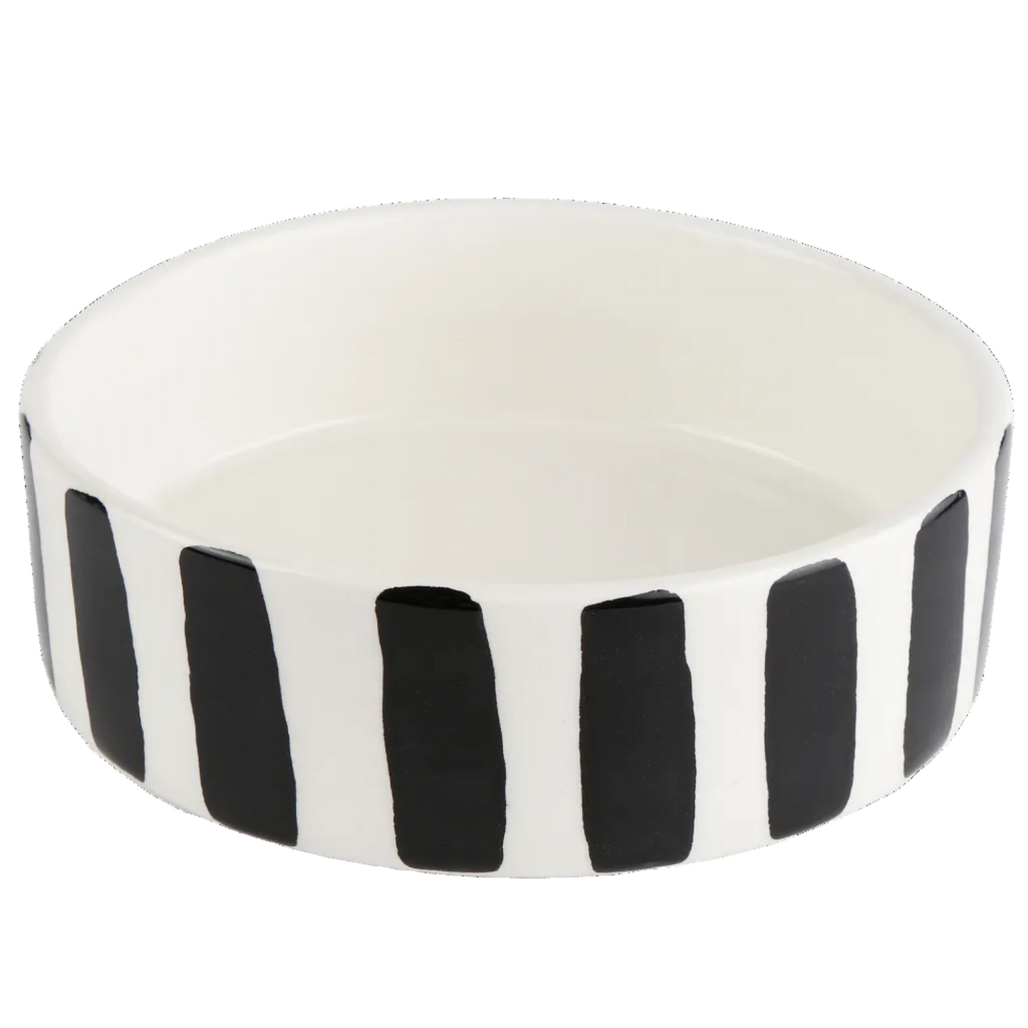 B&W Stripes Pet Bowl