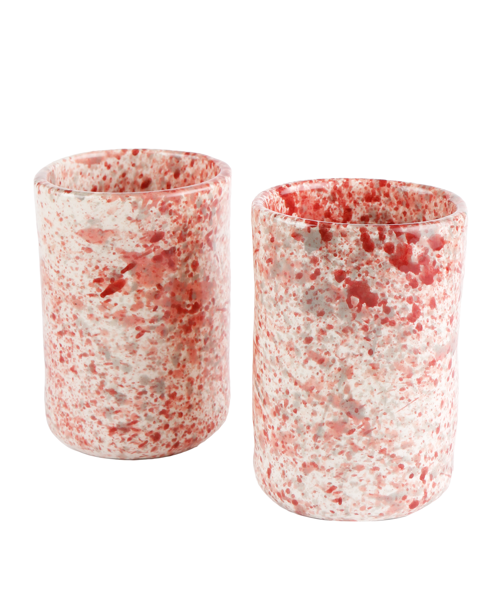 Hibiscus Splatter Jug & Tumblers Set