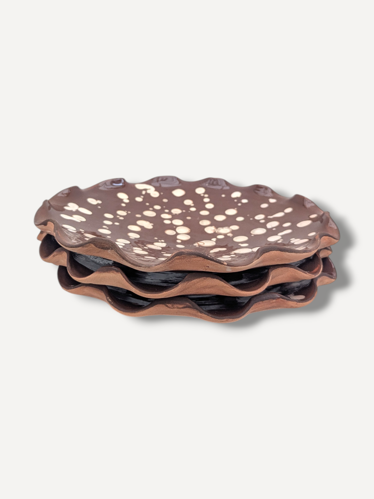 Dark Chocolate Large Splatter Serving Plate