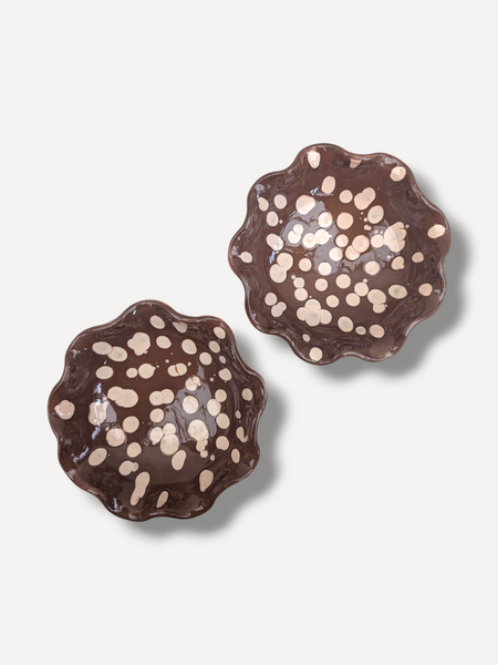 Dark Chocolate Ripple Side Bowl