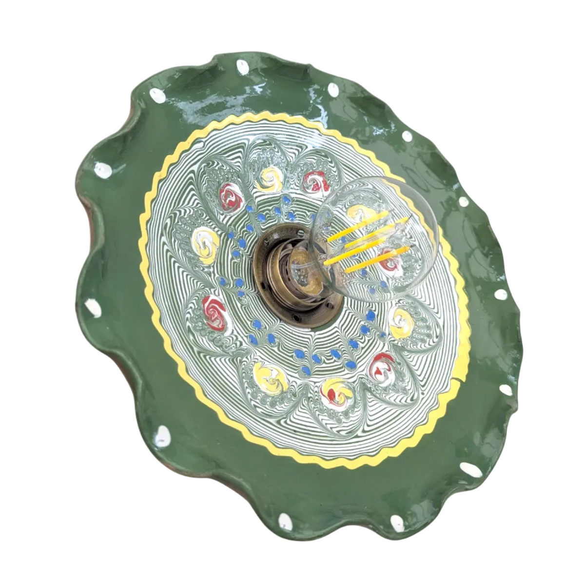 Flora Moss Green Light Shade