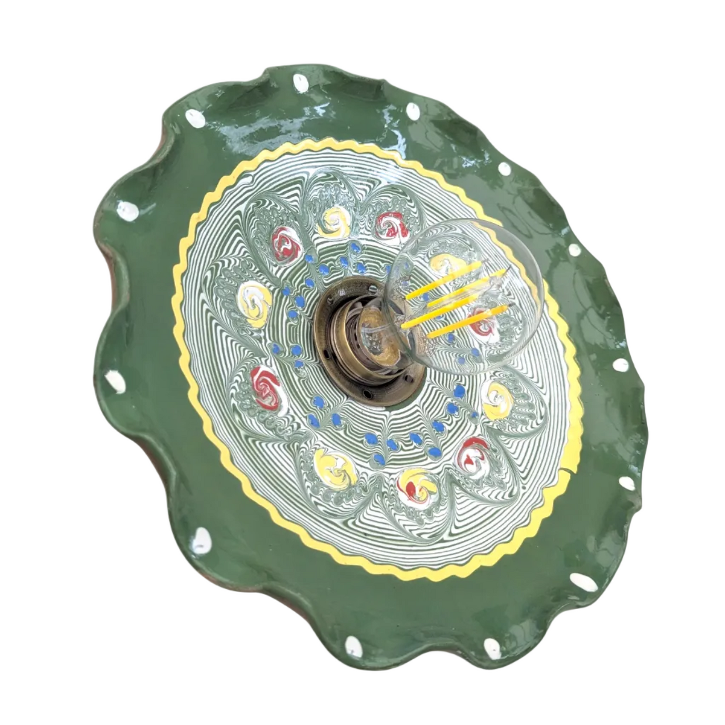 Flora Moss Green Light Shade