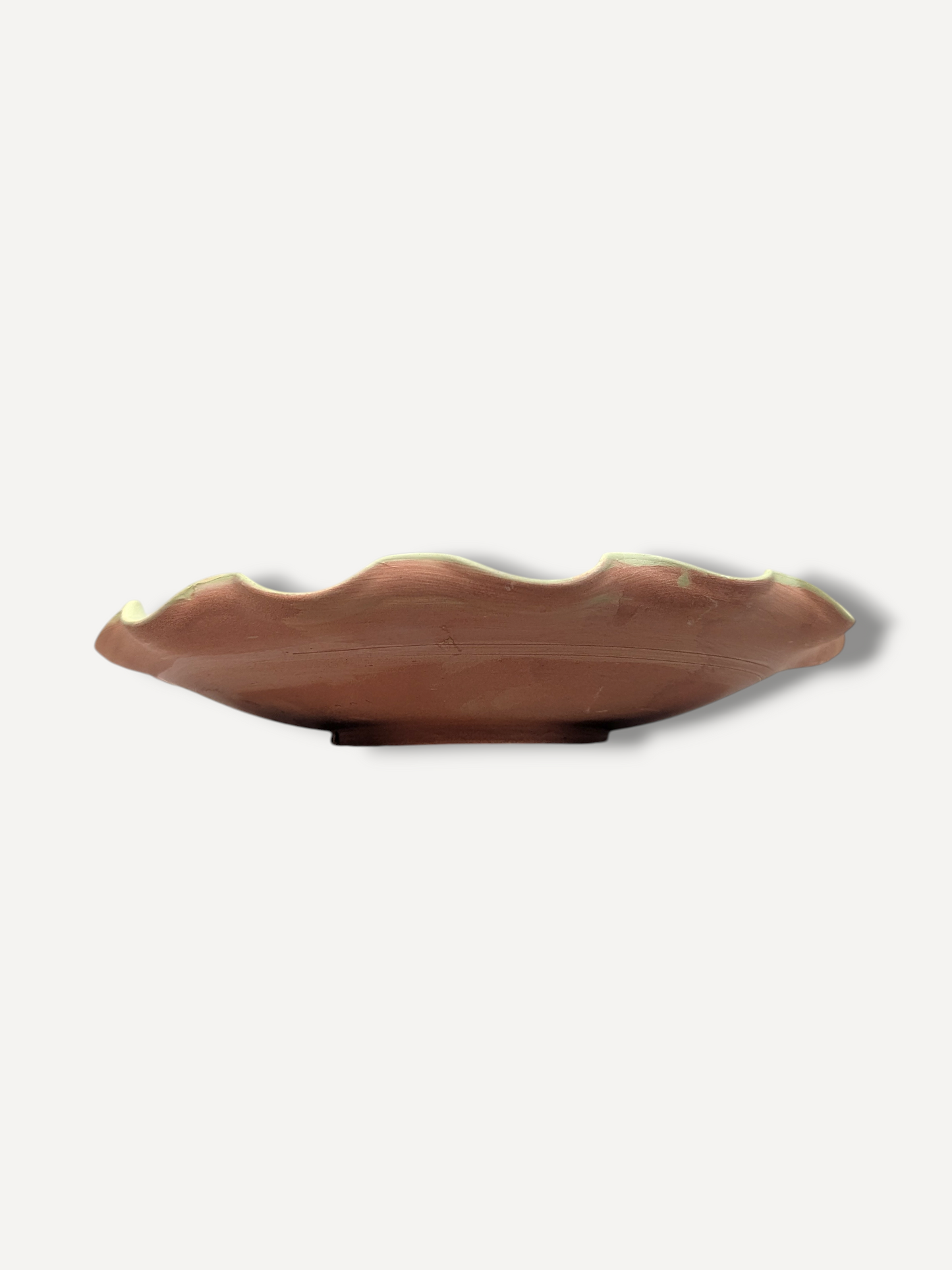 Warm Ecru Splatter Serving Plate